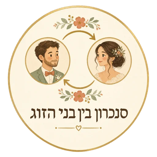 מדליון מאויר של סנכרון בין בני הזוג